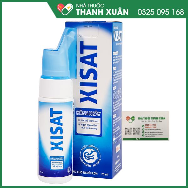 Xisat - giúp làm sạch, thông mũi cho người lớn (75ml)